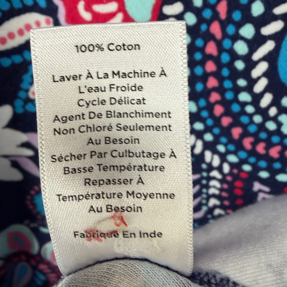 Talbots Sleeveless A Line Jersey Midi Dress XL Blue Purple Paisley Euro Summer - Picture 11 of 12
